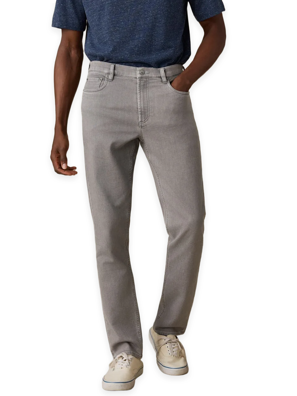 Faherty Stretch Terry 5-Pocket Athletic Fit Pant