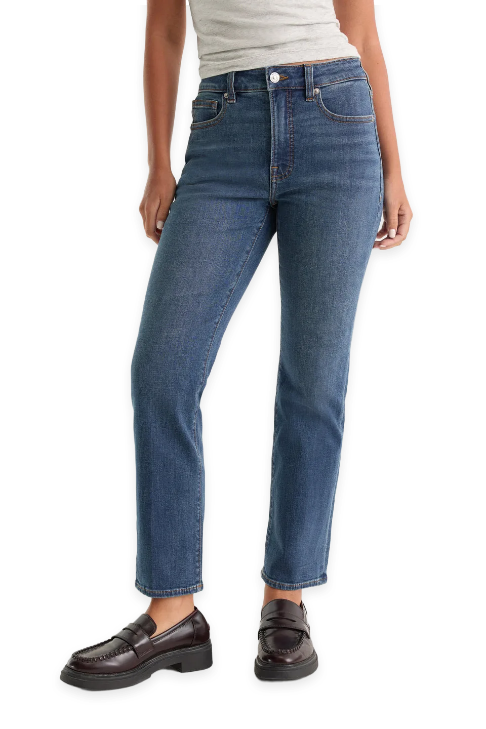 Good American GOOD PETITE STRAIGHT JEANS