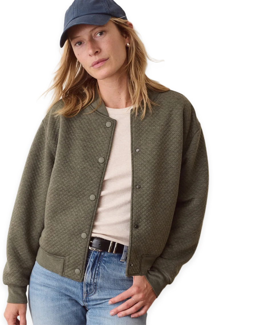 Marine Layer Corbet Quilted Bomber