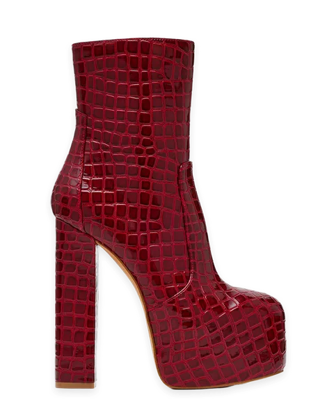 Steve Madden SENARA RED CROCODILE