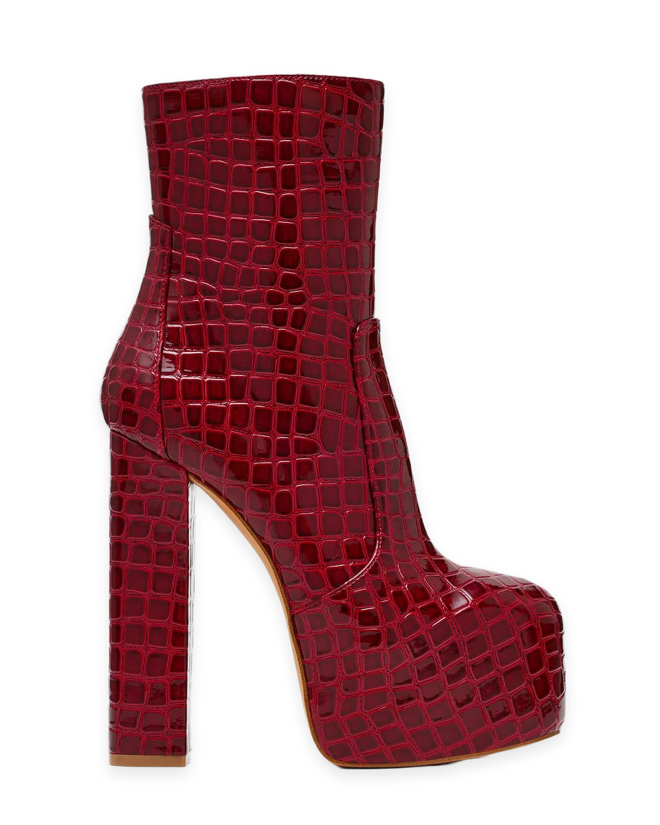 Steve Madden SENARA RED CROCODILE