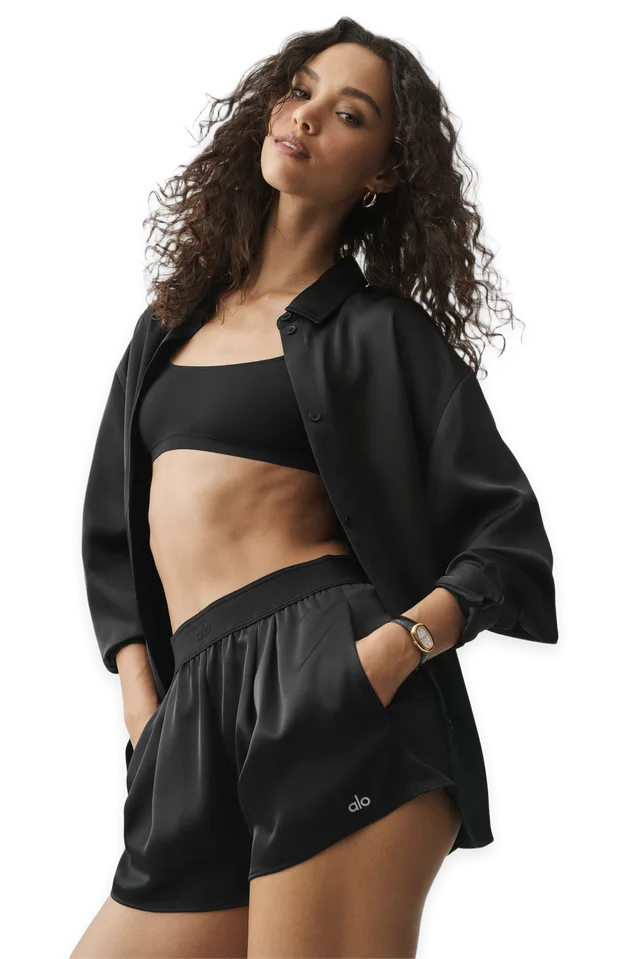 Alo Satin High-Waist Smooth Talker Short