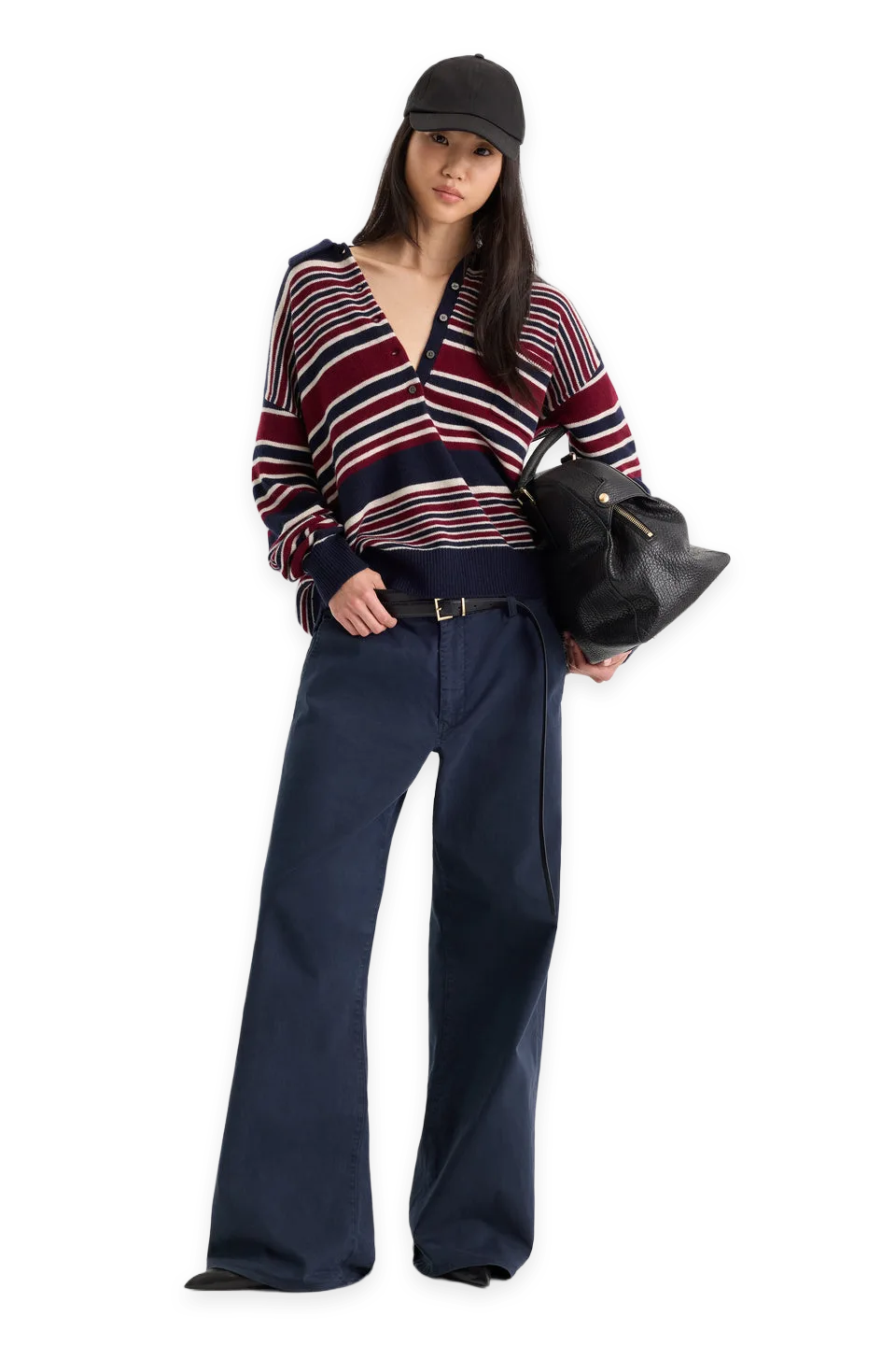 Good American LOW SLUNG BAGGY TROUSER