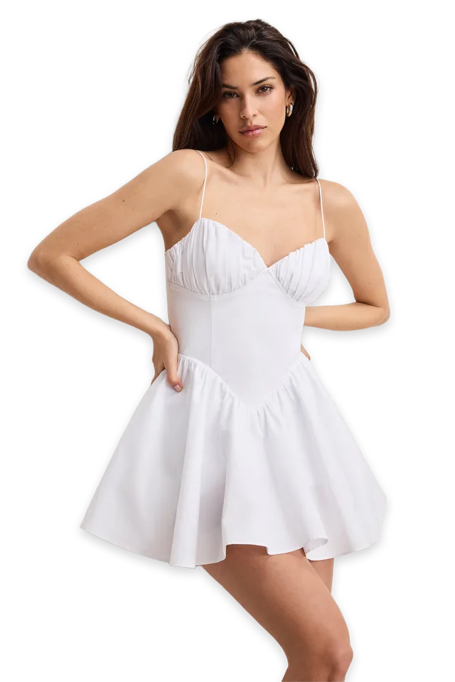 Good American POPLIN MINI DRESS