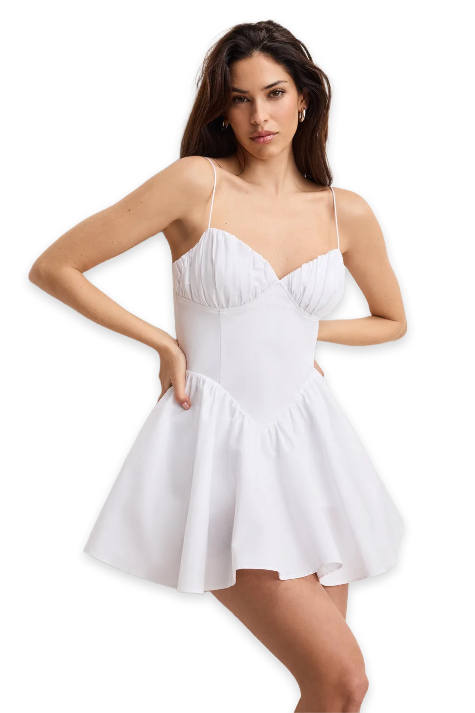 Good American POPLIN MINI DRESS