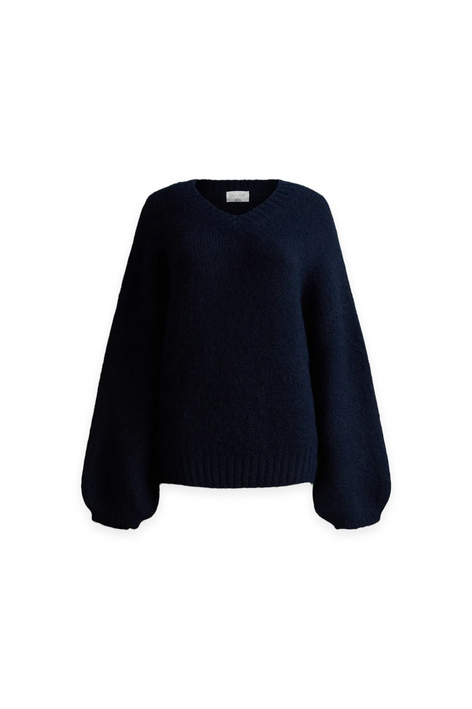 Oak + Fort THICK OVERSIZED V-NECK SWEATER