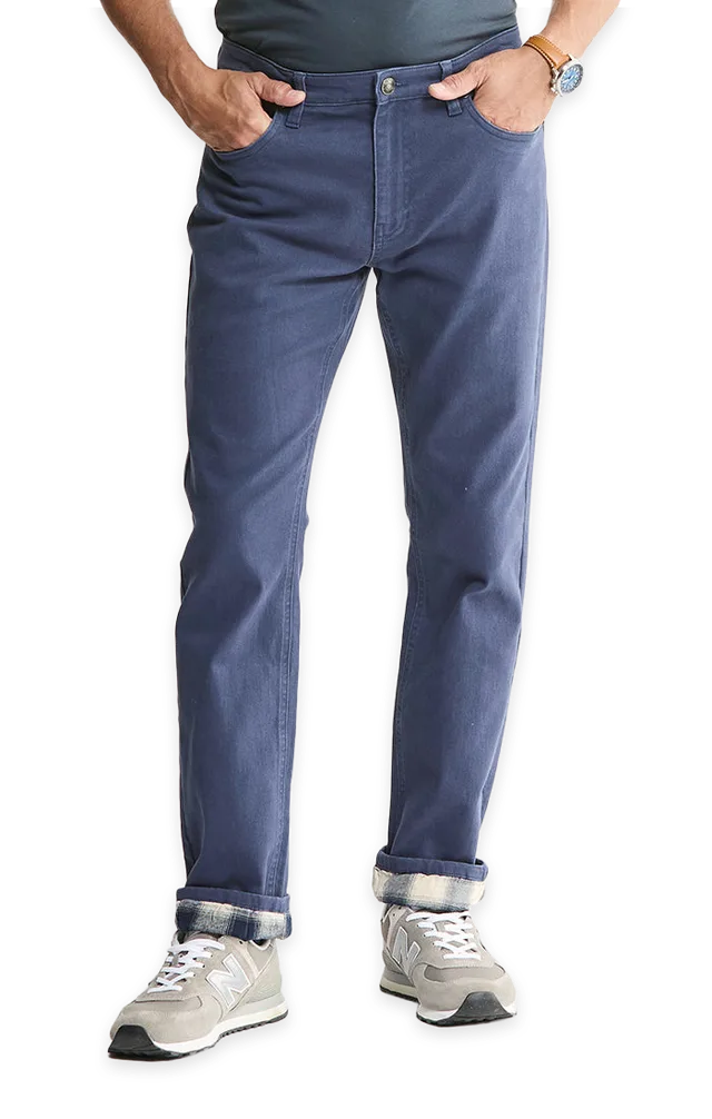 Jachs NY Flannel Lined Bull Denim 5-Pocket Pants