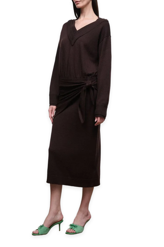 Staud Norman Sweater Dress · Dark Oak