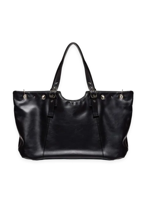 Edikted Faux Leather Grommet Bag