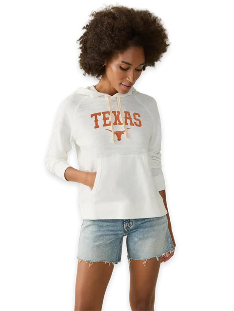 Faherty University of Texas Sunwashed Organic Hoodie