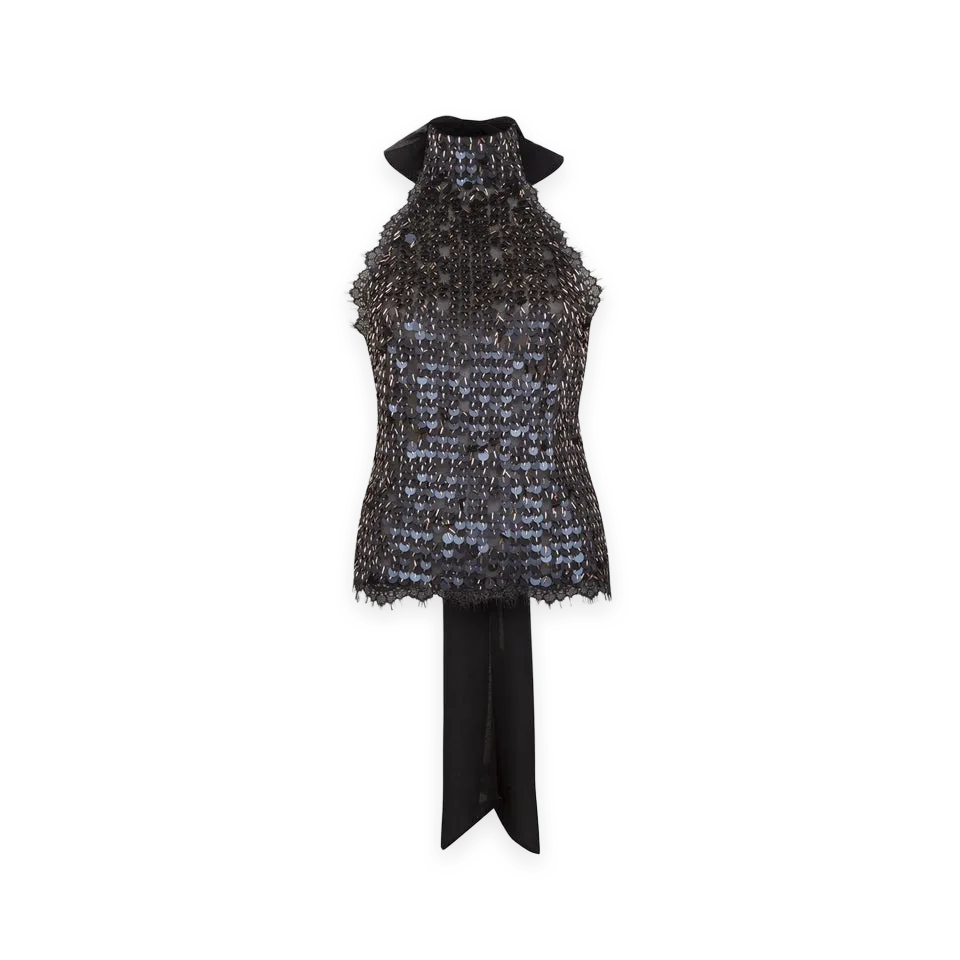 Siedres Siedres Darcy Sequin Embellished Lace Top