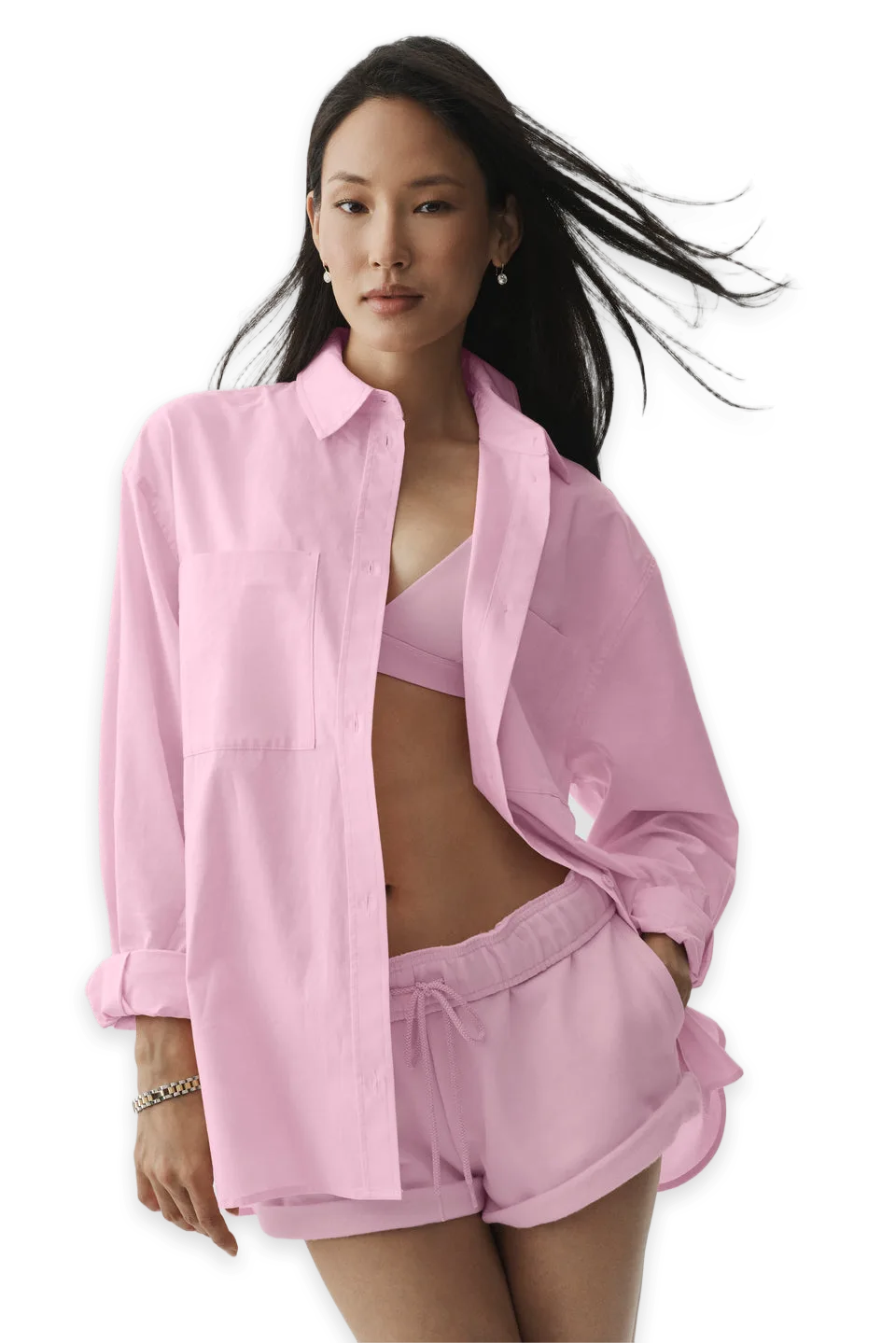 Alo Cotton Real Deal Button Up Long Sleeve