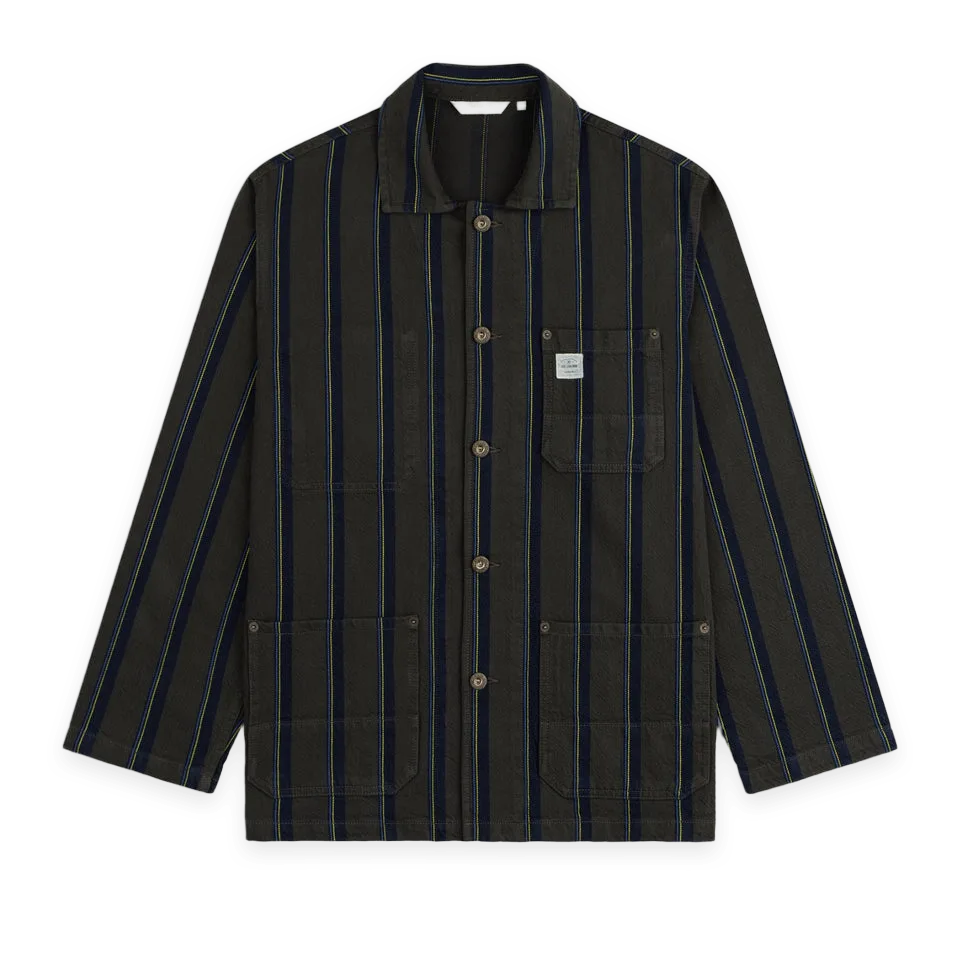 Aimé Leon Dore Striped Denim Chore Jacket