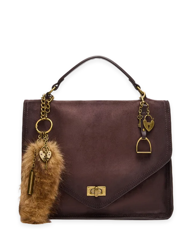 Steve Madden THEIA SUEDE BAG CHOCOLATE