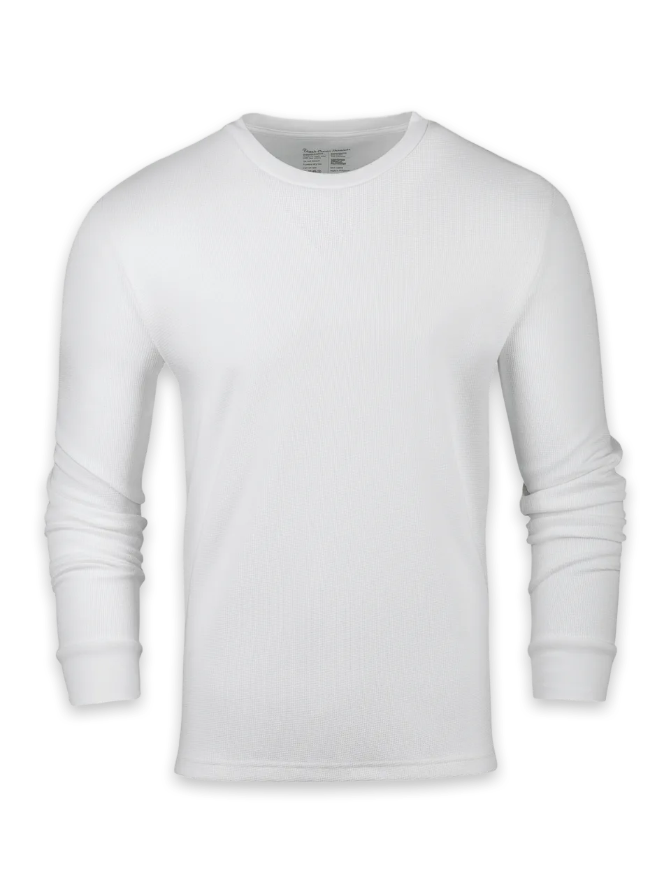 Fresh Clean Threads White Thermal Long Sleeve Crew