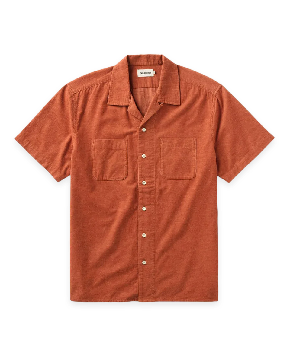 Taylor Stitch The Conrad Shirt in Heather Chili Pincord