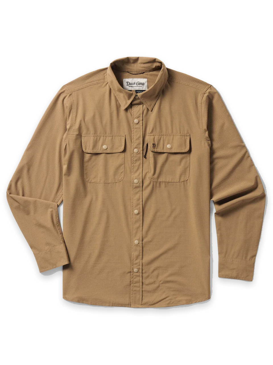 Duck Camp Men's Cast & Blast Perforated Shirt · Long Sleeve · Reed