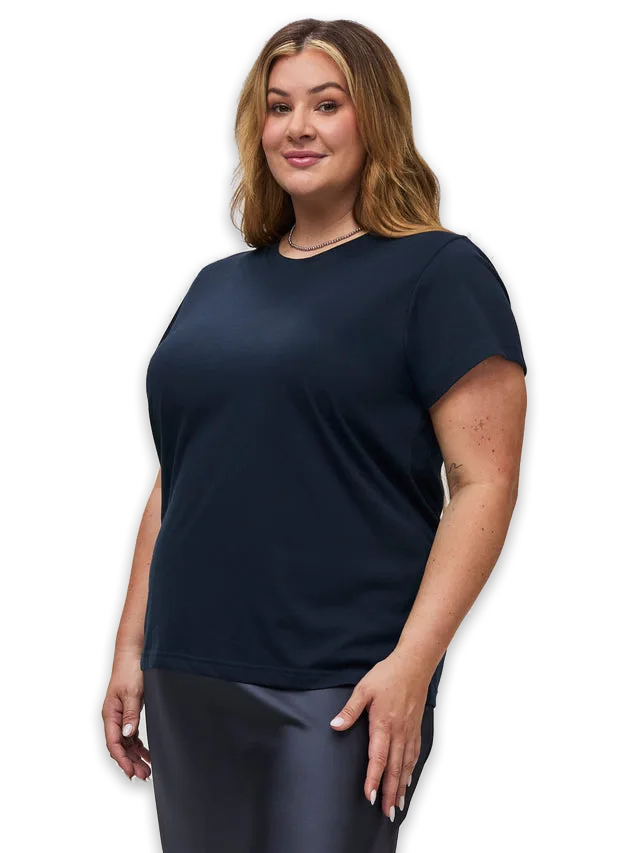 Fresh Clean Threads Dark Navy Everyday Crew Neck Tee