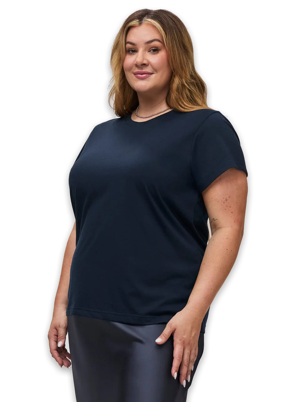 Fresh Clean Threads Dark Navy Everyday Crew Neck Tee