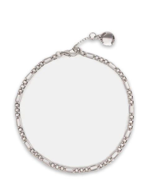 Steve Madden FIGARO CHAIN ANKLET SILVER