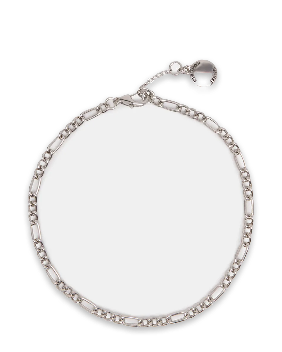 Steve Madden FIGARO CHAIN ANKLET SILVER
