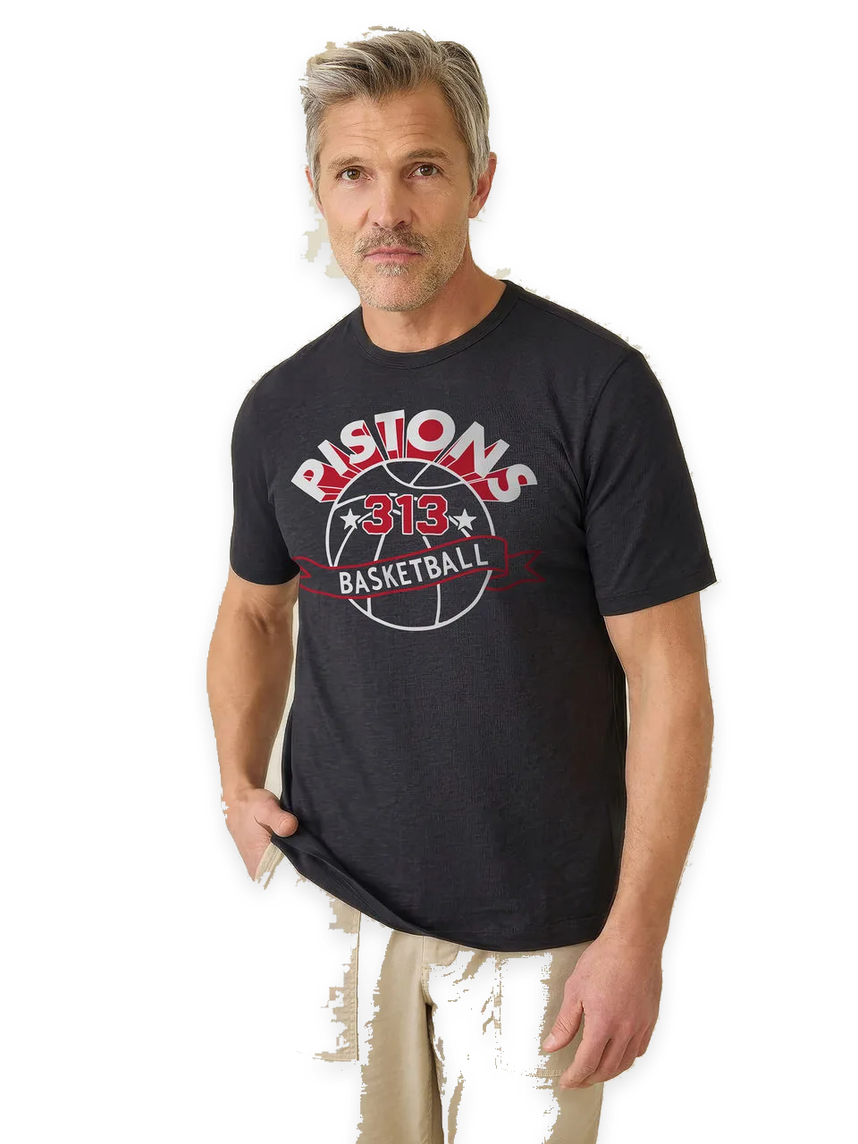 Faherty Detroit Pistons Sunwashed Regenerative Tee
