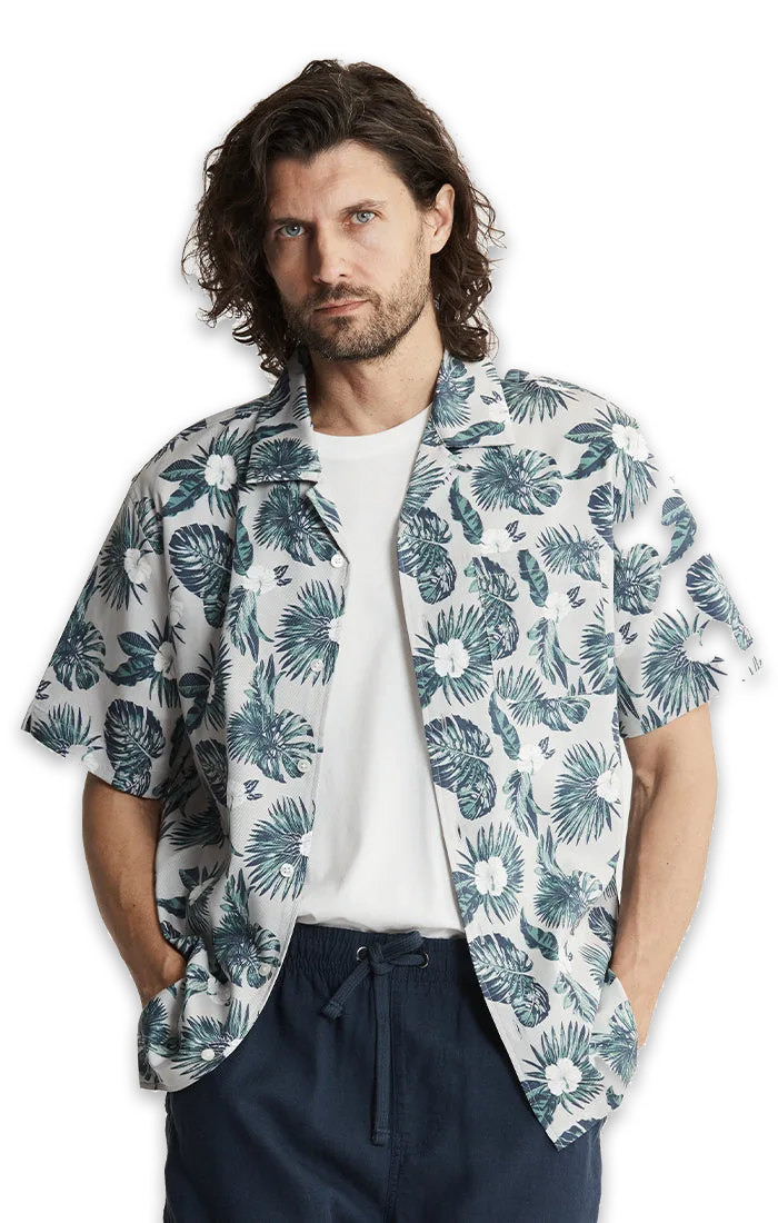 Jachs NY Lyocell Twill Short Sleeve Camp Shirt