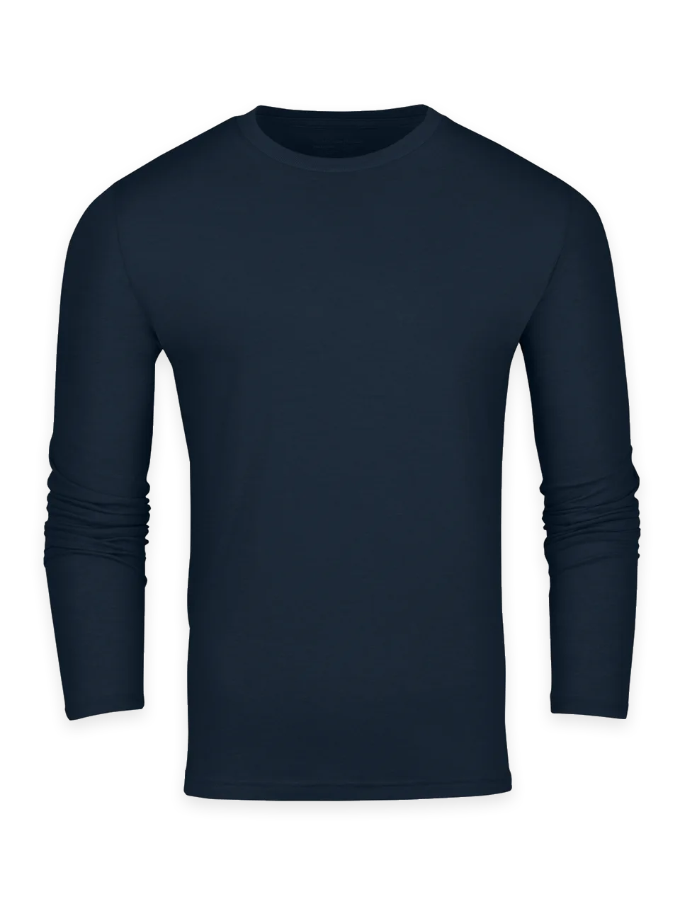Fresh Clean Threads Dark Navy Long Sleeve Crew Neck