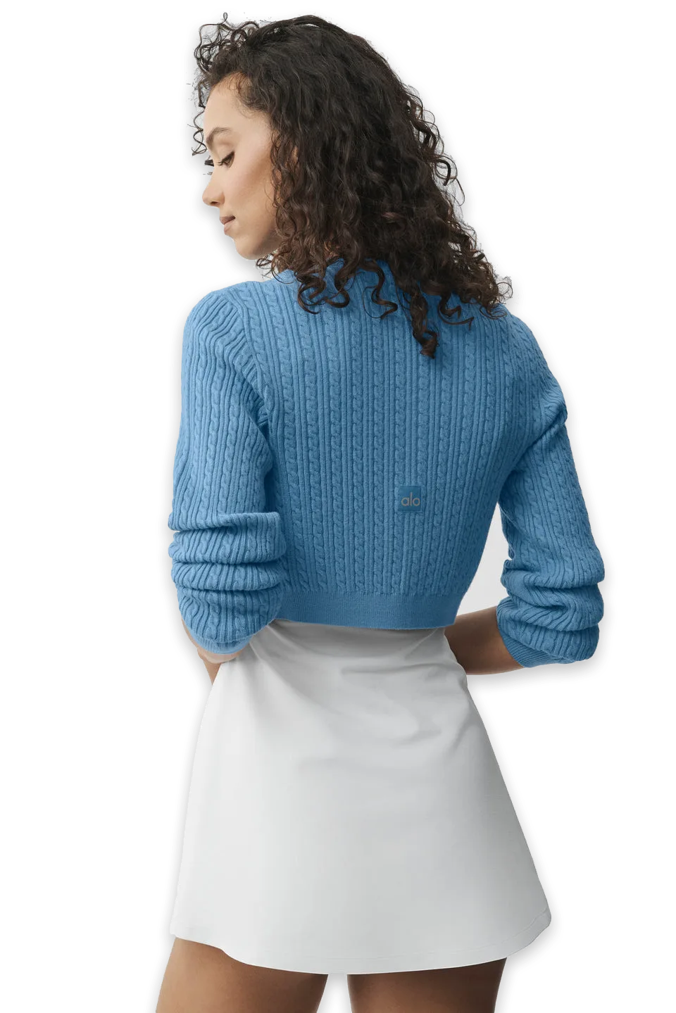 Alo Mini Cable Sweater Cardigan, photo 2