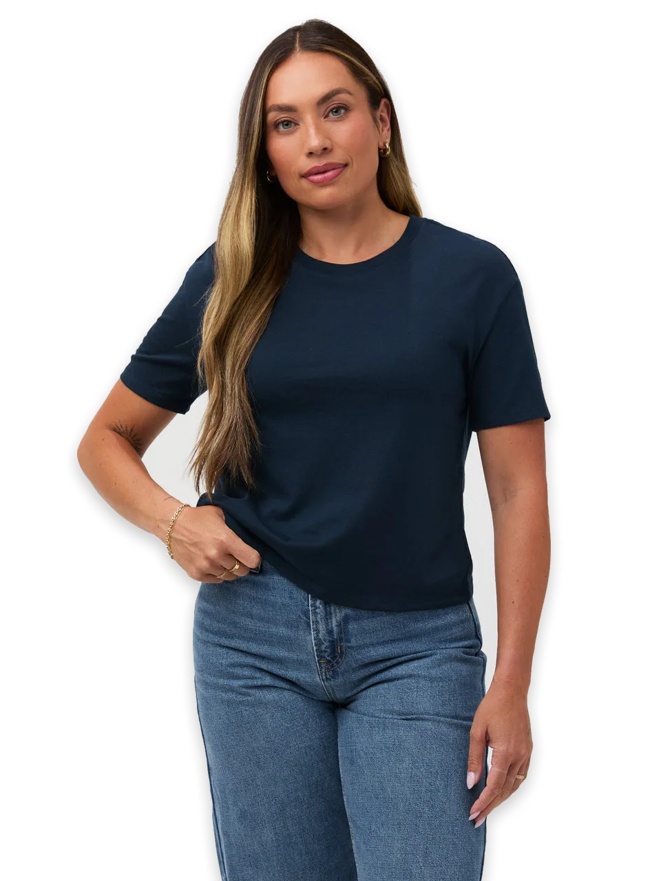Fresh Clean Threads Dark Navy Boxy Tee