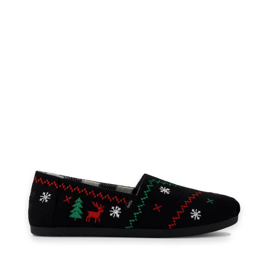 TOMS Womens Alpargata Classic Fair Isle Print