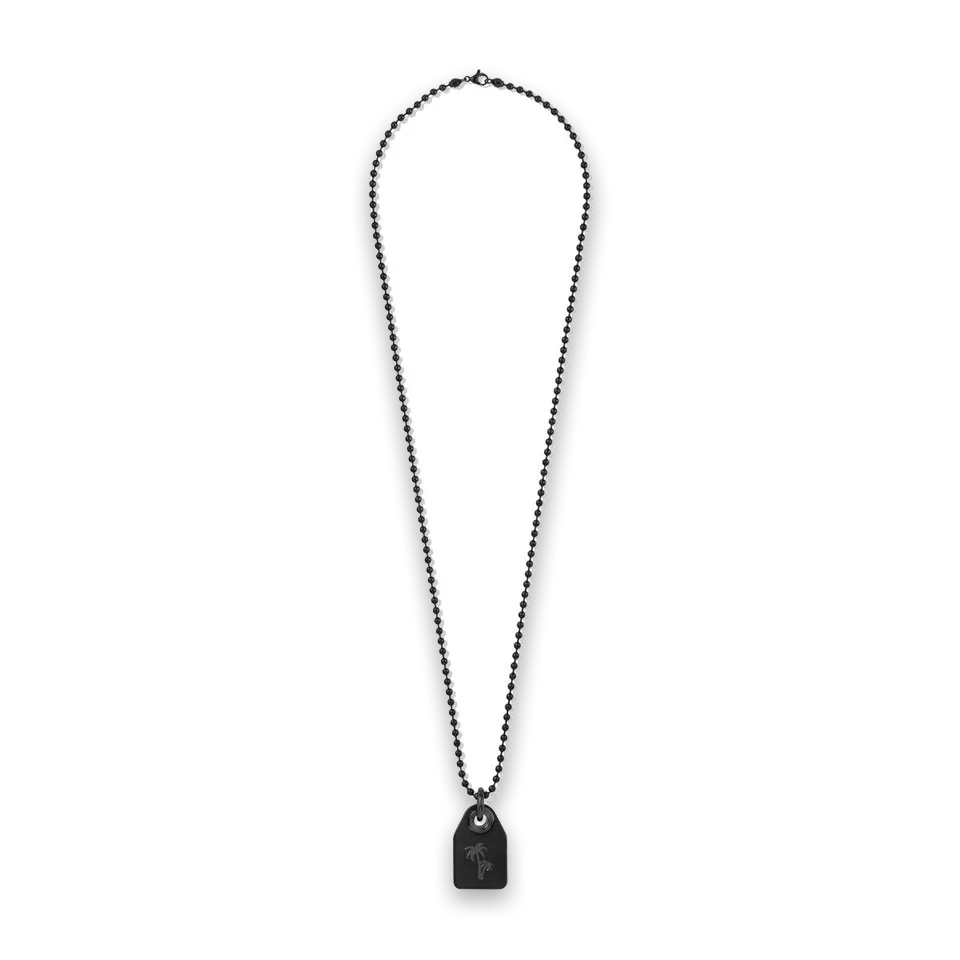 MVMT Tag Necklace Black