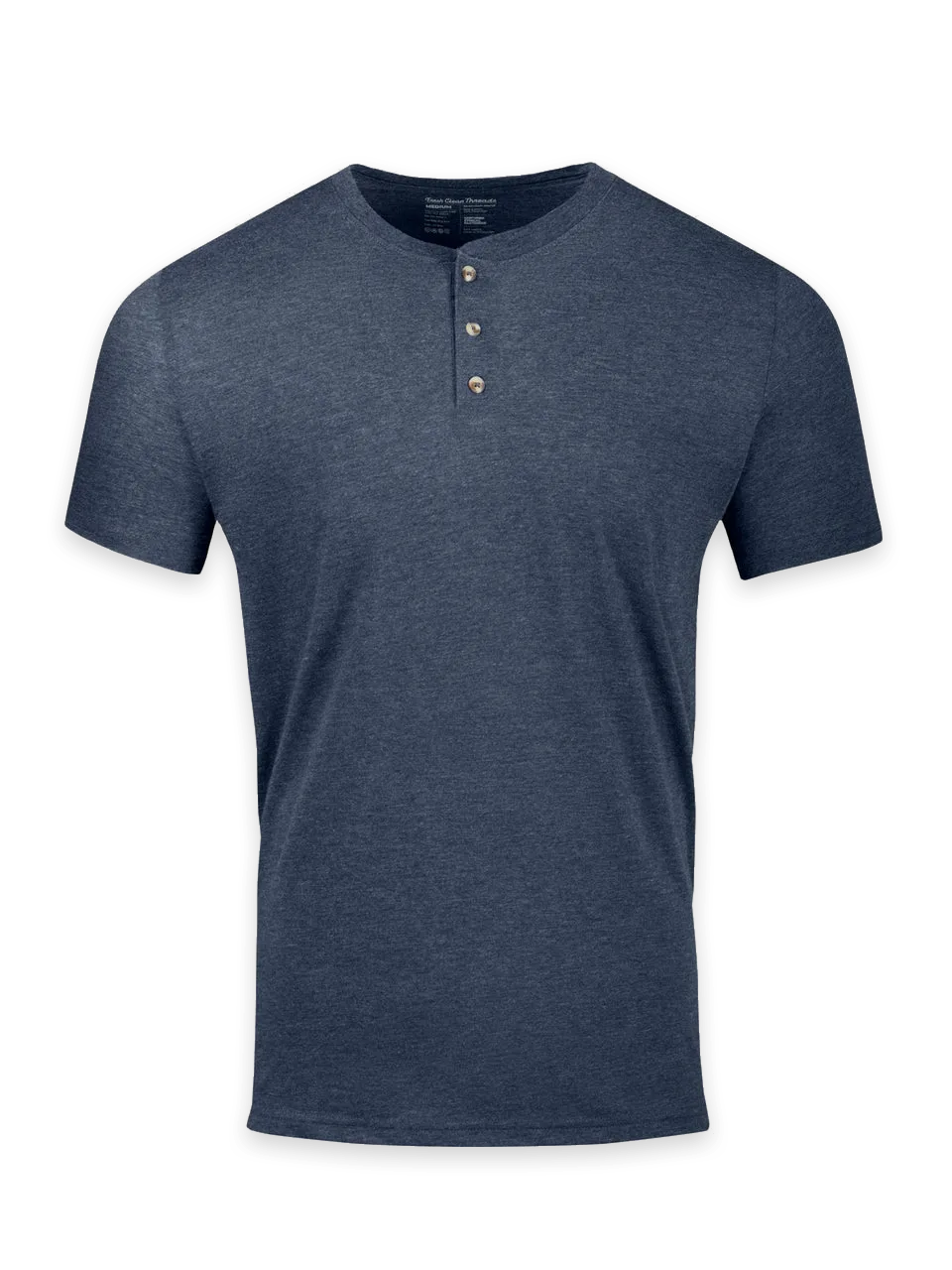 Fresh Clean Threads Navy Short Sleeve Henley