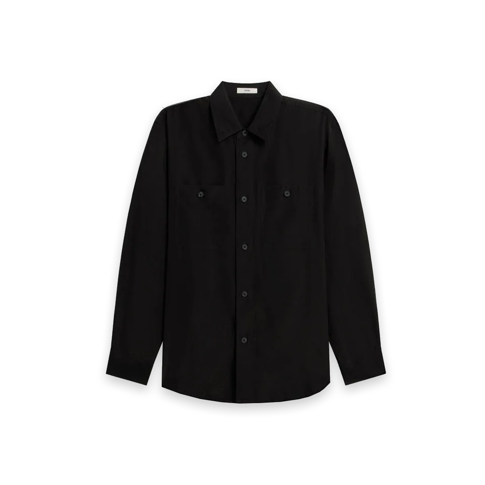 Aton ATON Fibril Silk Tafta Skipper Shirt